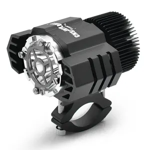 モーターバイクLEDスポットライト25W4250Lmオートバイヘッドライト用防水バイクヘッドランプ照明システムライトアクセサリー