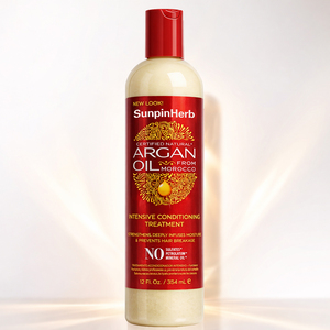 Crème hydratante sans rinçage à l'huile d'argan bio Creme Nature, soin intensif pour cheveux secs, crépus, bouclés et frisés, réparation des cheveux - Product Image 3