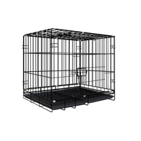 Cage pour animaux de compagnie en fer à double couche, capacité de 25 lb, robuste, empilable, multi-niveaux, pour petits animaux, cage intérieure pour animaux de compagnie