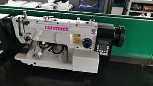 Machine à coudre zigzag industrielle à grande vitesse RONMACK RM-1688D à double moteur, machine à coudre zigzag à motifs informatisés - Product Image 2