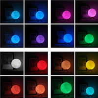 Décoration d'intérieur Télécommande Multicolore Enchanteur Luna 12cm RGB Moon Light Lamp
