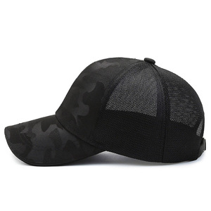 Women's Mesh Trucker Cap Breathable Sun Protection Spring Summer Outdoor Sports Hat Black White Pink - Product Image 3