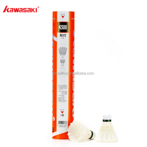Kawasaki Nouvelle <span class=keywords><strong>Plume</strong></span> de Canard de Haute Qualité Meilleure Balle de <span class=keywords><strong>Badminton</strong></span> de Tournoi <span class=keywords><strong>Plume</strong></span> Sélectionnée à la Main & Résistance à la Casse Stabilité de Vol - Product Image 1