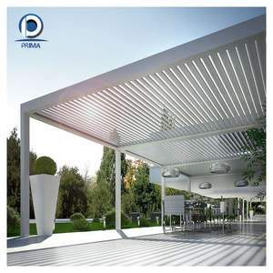 Pérgola de Aluminio de Lujo con Techo de Láminas, Eléctrica, Impermeable y Resistente al Viento - Product Image 6