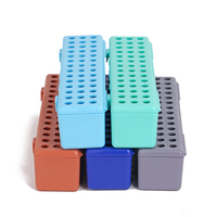 Caja de Esterilización Dental Perforada Autoclavable, Estuche de Almacenamiento de Instrumentos de Plástico Resistente a Altas Temperaturas para Fresas y Limas Endodónticas