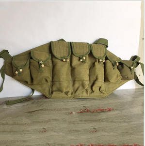 Chaleco Táctico Clásico HBTV303 Color Verde Oliva, Chaleco de Caza con Bolsillos, Chaleco de Combate de Lona de Algodón con Tirantes Cruzados - Product Image 3