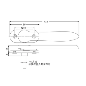 Phật sơn nhà máy zamak Kẽm hợp kim nội thất ẩn vô hình uPVC cửa sổ pop up xử lý - Product Image 4