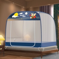 Moustiquaire de yourte mongole sans installation, pliable, anti-poussière, sans fond, avec fermeture éclair, pour usage domestique et en dortoir, modèle d'usine, pour l'exportation