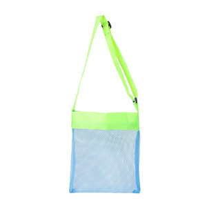 Bolsa de playa de malla barata con cordón, bolsa de malla plegable para piscina, equipaje de playa, almacenamiento de arena para juguetes, bolsa de malla para juguetes de playa para niños, para gimnasio - Product Image 3
