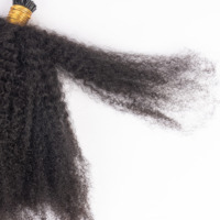 Cheveux humains afro crépus bouclés 4b4c I Tip Microlinks Cheveux humains vierges Extensions de cheveux I Tip