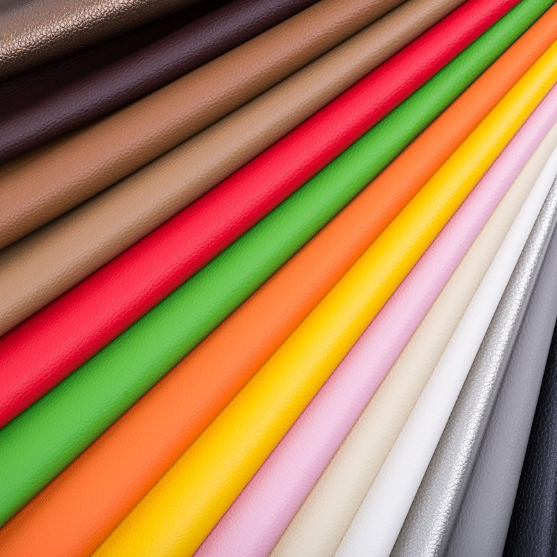 Factory Wholesale Stock Soft Synthetic Leather Upholstery Sofa Fabric PVC Embossed Pattern Waterproof Fabric