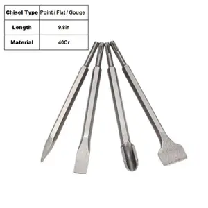 SDS Max Hammer Carving Point Chisel For Concrete Masonry And Stone