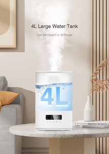 Runal 4L thông minh siêu âm độ ẩm không khí với nước nóng UV và LED ánh sáng ban đêm khuếch tán hương thơm điều khiển từ xa cho nhà hương liệu - Product Image 2