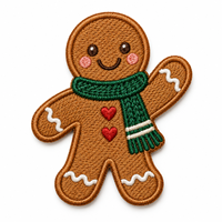 Écusson brodé personnalisé de Noël, badge d'équipe, avec adhésif au dos, étiquette brodée de sequins roses pour réparation de chapeau, patch appliqué