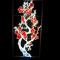 Guirlande lumineuse LED de Noël pour extérieur, IP65, motif 2D, blanc chaud, éclairage de rue de Noël, décoration de projet pour les fêtes