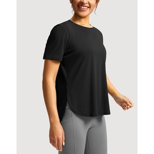 2025 mujeres negro XL gimnasia entrenamiento Tops manga corta ajuste suelto UPF 50 + protección solar camisetas atléticas para correr - Product Image 2