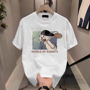 <span class=keywords><strong>T</strong></span>-<span class=keywords><strong>shirt</strong></span> Casual da <span class=keywords><strong>Uomo</strong></span> in 100% Cotone Traspirante da 230 Grammi con Divertente Fantasia a Cartoni Animati - Product Image 5