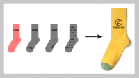 Chaussettes de créateur de haute qualité avec logo personnalisé Chaussettes en coton taille unisexe pour hommes Chaussettes de sport personnalisées pour le cyclisme et la randonnée