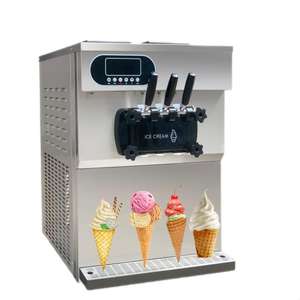 SUNMAX vente à chaud petite sorbetière molle de table 2 + 1 saveurs machine à crème glacée prix - Product Image 5