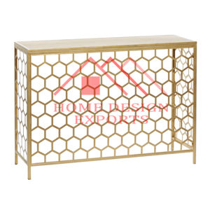 โต๊ะคอนโซลสีทองสำหรับตกแต่งบ้าน - Product Image 4