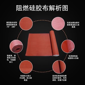 Toile ignifuge, retardateur de flamme, isolation thermique, bâche de soudage, tissu en silicone titane, couverture d'équipement, utilisation en chantier naval - Product Image 3