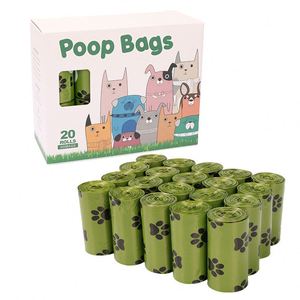 Sacs à déjections canines jetables sans noyau pour l'extérieur avec motif d'os imprimé pour le nettoyage des chats, en stock - Product Image 2