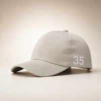Casquette de baseball structurée à 6 panneaux en sergé de coton de luxe, personnalisable avec logo et lettres imprimées, broderie sportive, ajustable
