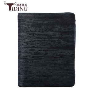 Cartera Tiding para hombre, capa superior de piel de vaca, estilo corto, multifuncional, unisex, azul, frecuencia P42135 - Product Image 2