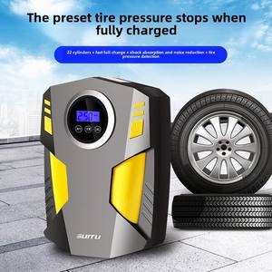 휴대용 12V 디지털 차량용 에어 펌프 라이트 타이어 공기주입기 자동차 오토바이 150PSI 아날로그 게이지 - Product Image 5