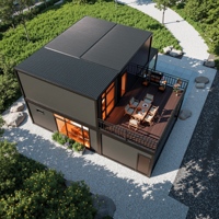 Villa préfabriquée de luxe CE ISO 20 pieds 40 pieds Maisons conteneurs portables 2 3 4 5 chambres Maisons préfabriquées modulaires mobiles Tiny Homes