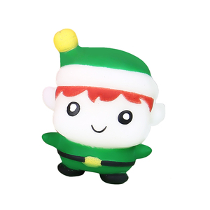 2025 OEM Colorful Cute Christmas Doll Taba Squishy Toys Eco-friendly TPR Stress Relief Fidget Toys for Kids - Product Image 3