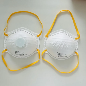 <span class=keywords><strong>Mascarilla</strong></span> desechable FFP2 con forma de copa, antipolvo, transpirable, EN 149, con válvula y correas para la cabeza, media <span class=keywords><strong>mascarilla</strong></span> facial para lijado - Product Image 2