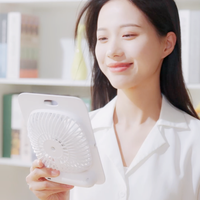 Ventilateur portable rechargeable, mini ventilateur pliable, moteur sans balais USB, batterie 1200 mAh, pour la maison et l'extérieur