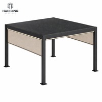 Pergola en aluminium Iris Lily avec toit à lames motorisées, bioclimatique, pour jardin extérieur, gazebo imperméable