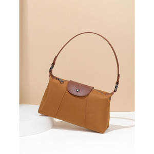 Vegan Pu Soft <b>Nylon</b> Women Sling <b>Tote</b> Bag Luxury Designer Portable Handle Daily Shoulder Handbag - Product Image 4