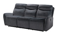 Canapé en bois moderne, fabrication directe d'usine, fauteuil inclinable électrique, ensemble de chaises longues, télécommande, tissu rembourré durable