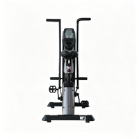 Nouveau modèle de vélo d'appartement à double transmission par chaîne, résistance réglable, siège réglable, moniteur de données d'entraînement pour salle de sport commerciale et fitness à domicile