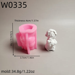 Moules de coulée en résine faits à la main pour bricolage ornements décoratifs Ins Style Silicone femme moules W0335 - Product Image 3