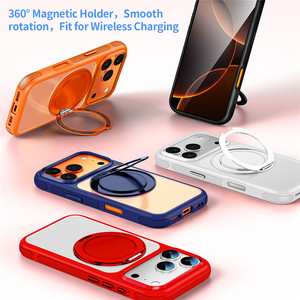 Funda Transparente de TPU+PC con Soporte Magnético Giratorio 360° y Anillo de Carga Inalámbrica para <span class=keywords><strong>iPhone</strong></span> 17 <span class=keywords><strong>Pro</strong></span> Max 16 <span class=keywords><strong>Pro</strong></span> 15 <span class=keywords><strong>14</strong></span> <span class=keywords><strong>13</strong></span> - Product Image 4
