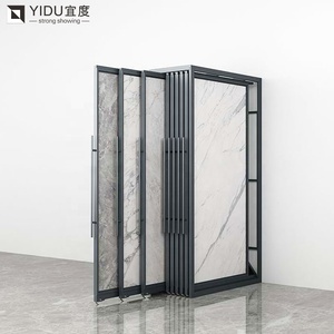 YIDU Gốm Nhà Máy Slide Xoay Showroom Đẩy Kéo Bảng Điều Khiển Sứ Gạch Giá Đá Phiến Đá Hiển Thị Đứng - Product Image 2