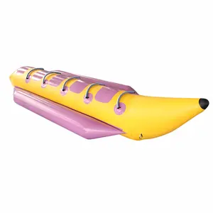 Top Qualität Schlepp fliegen Fisch zweireihig Ponton Crema Affe aufblasbare Fahrt Drache 6 Personen fliegen Bananen Kajak Boot mit Motor