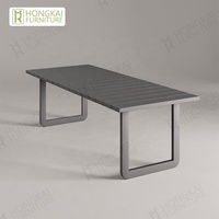 Ensemble de salle à manger d'extérieur en aluminium, mobilier de jardin en métal, ensemble de chaises et de table à manger, ensemble de mobilier de patio