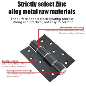 Bisagras para Puertas de Armarios de Dormitorio de Alta Resistencia, de Aleación de Zinc, con Cierre Suave, Gran Ángulo y Alta Capacidad de Carga - Product Image 2
