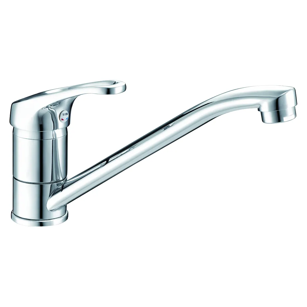 OZ8106-7/7A Boou classical zinc-alloy deck mounted single handle long spout 360 degree rotation kitchen faucet
