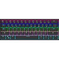 Keyboard Gaming portabel dengan kabel dan nirkabel, keyboard Mekanikal Rgb backlit MINI ukuran Ringkas