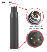 Adaptor Preamplifier Mikrofon XLR untuk Mikrofon Kondensor 5V, Konversi Daya ke Phantom Power Mixer 48V melalui Mini XLR 3Pin atau Jack 3.5mm