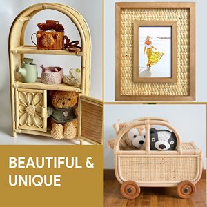 Closed Rotan Cane Webbing Roll All Style Wicker Craft 45/50/60/90Cm Natural Rotan Roll Van Rotan Materiaal - Product Image 6