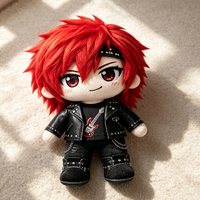 Peluche personnalisée de personnage de dessin animé, jouet en coton PP doux, matériau polyester, vente en gros OEM, cadeau promotionnel, marchandise de marque en vrac