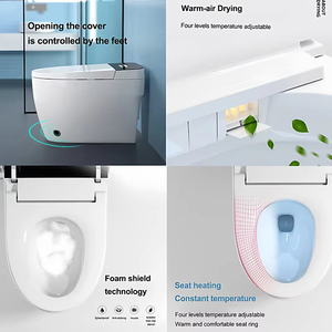 Moderne automatische sensor-spoeltoilet, één geheel, intelligent <span class=keywords><strong>bidet</strong></span>, verwarmde toiletpot, automatische bediening, slim toilet met afstandsbediening - Product Image 5