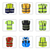 Gilet Réfléchissant Multi-Poches à Clipser pour la Sécurité Routière, Vêtement de Moto Fluorescent, Gilet de Sécurité Utilitaire Extérieur – Vente Chaude